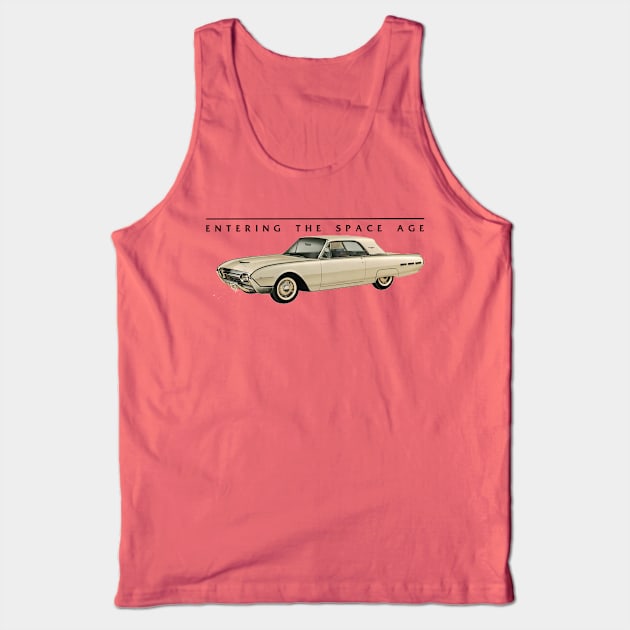 FORD THUNDERBIRD - ENTERING THE SPACE AGE Tank Top by Throwback Motors